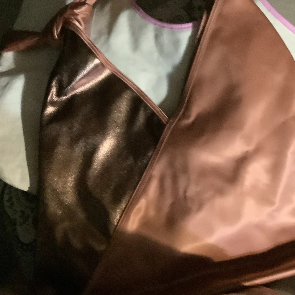 NWT Victoria's Secret Bronze and Pink Hobo Bag